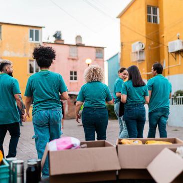 Community members united in global partnership and humanitarian work