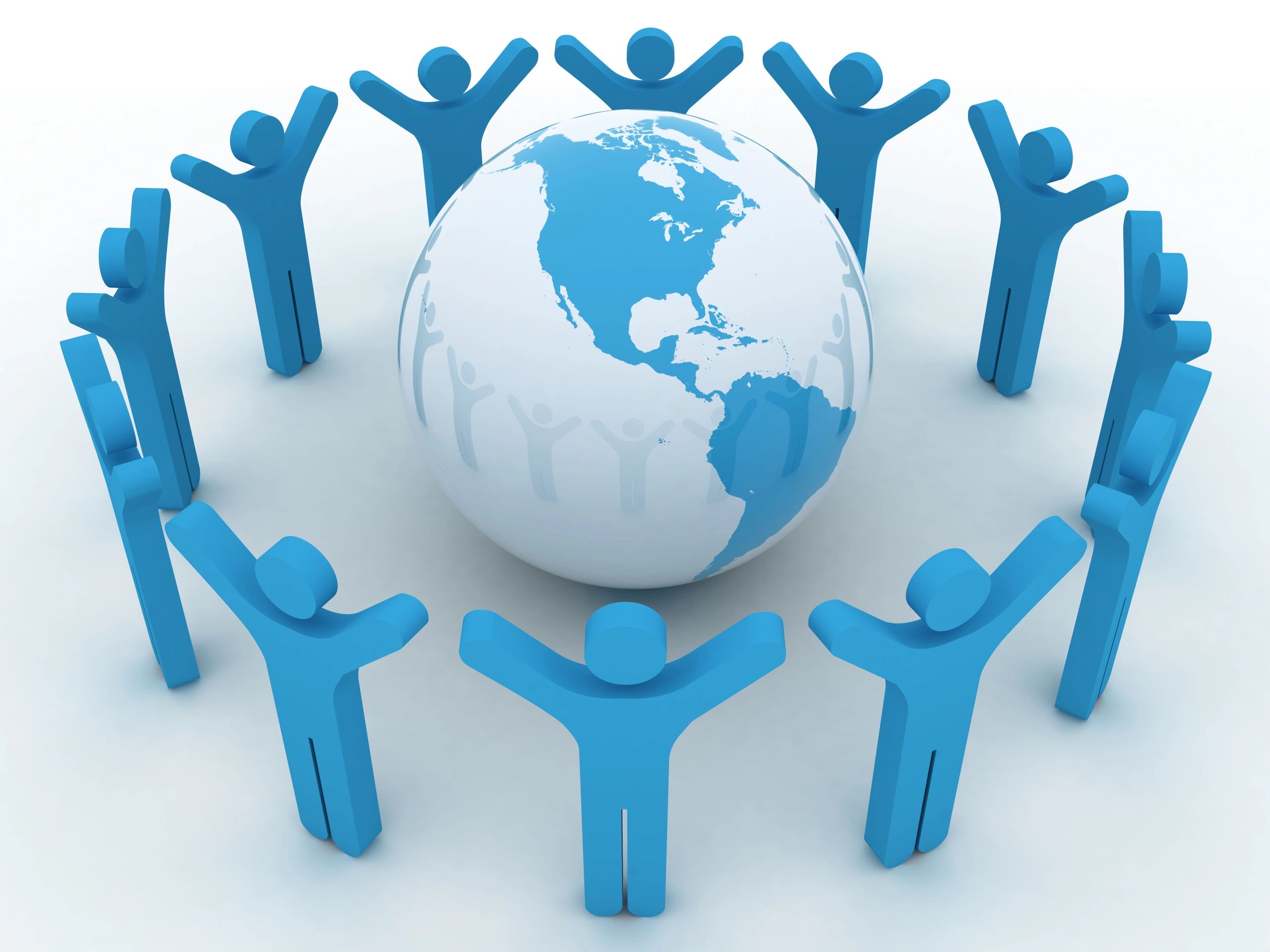 Volunteers working together on a community service project